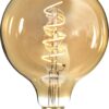 LED-LAMPA E27 G125 DECOLED SPIRAL AMBER