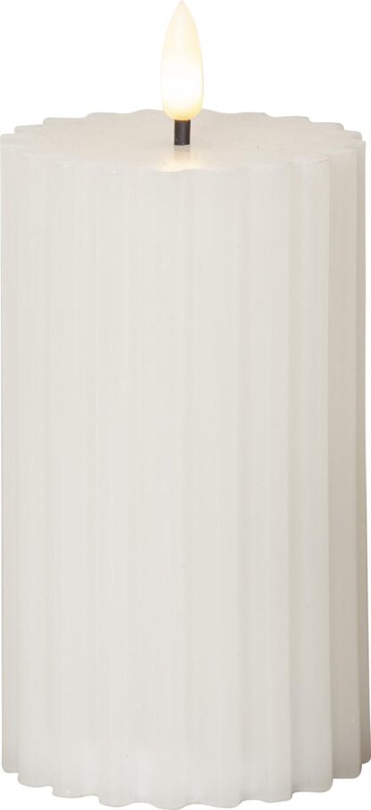 LED BLOCKLJUS FLAMME STRIPE VIT