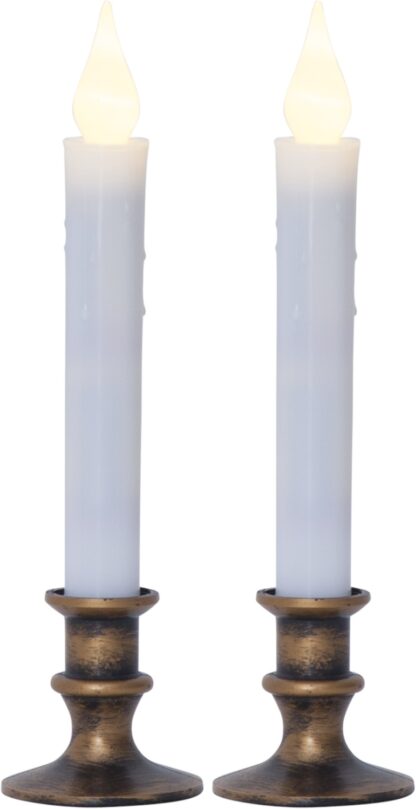 Antikljus Mette 2-Pack LED Brons