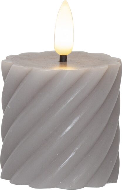 LED BLOCKLJUS FLAMME SWIRL 2-Pack Grå
