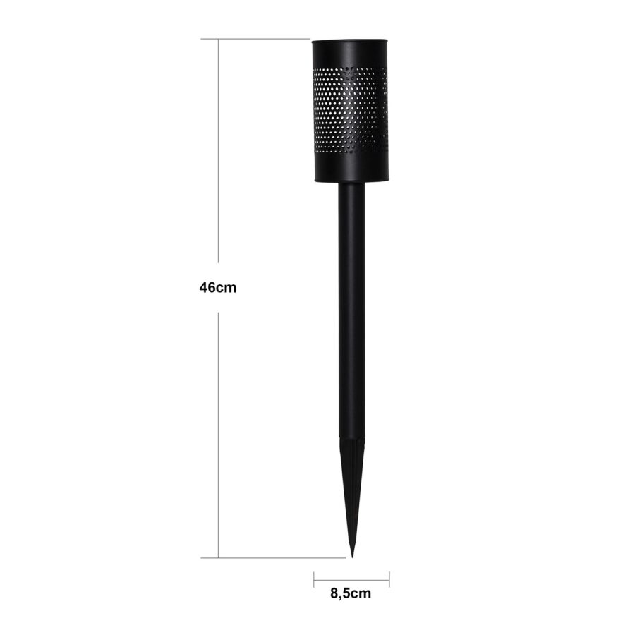 Solcellspollare Blace Svart 46 cm