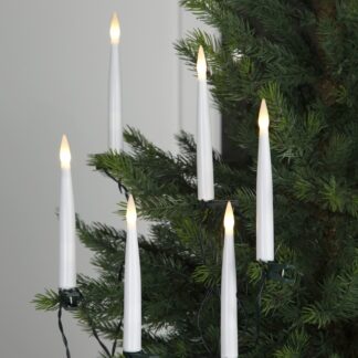 Julgransbelysning Inomhus LED Klar Vit Vaxljus 10L