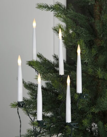 Julgransbelysning Inomhus LED Klar Vit Vaxljus 10L