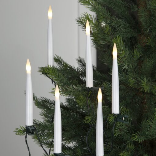Julgransbelysning Inomhus LED Klar Vit Vaxljus 10L