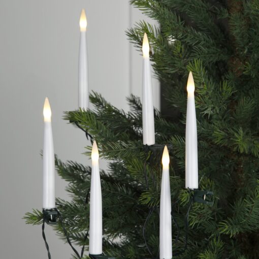 Julgransbelysning Inomhus LED Klar Vit Vaxljus 10L