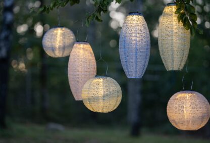 Solcellsbelysning Festa Blå. Solar Garden Light