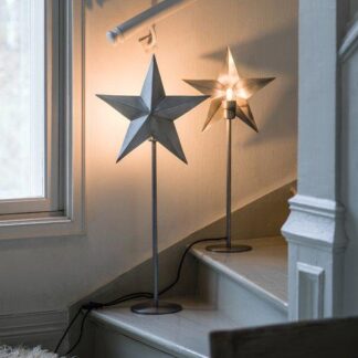 Nordic Star on Base. Pale Silver. 76 cm