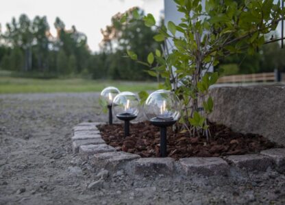 SOLCELLSPOLLARE 3-PACK GLOBE