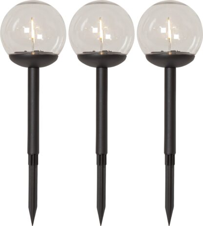 SOLCELLSPOLLARE 3-PACK GLOBE