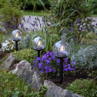 SOLCELLSPOLLARE 3-PACK GLOBE