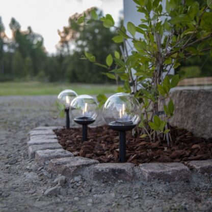 SOLCELLSPOLLARE 3-PACK GLOBE