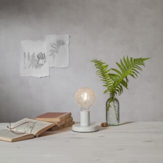 Glans Lampfot E 27 Vit