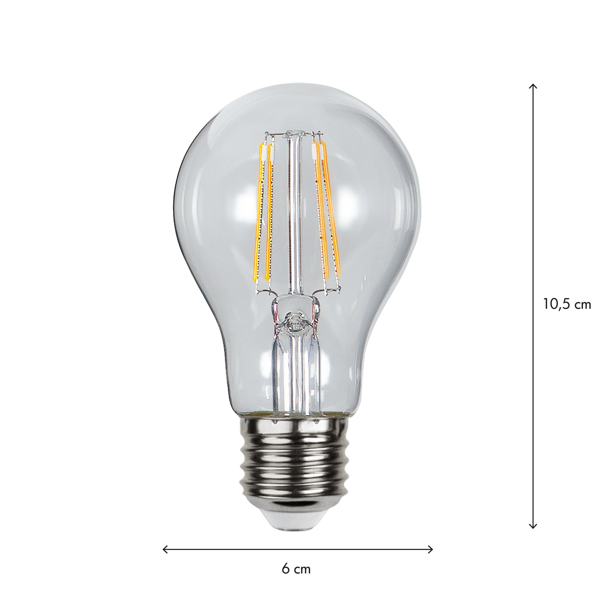 Led-Lampa E27 A60 Sensor Clear 4W